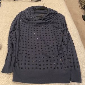 J crew collection sweater with jewels size medium